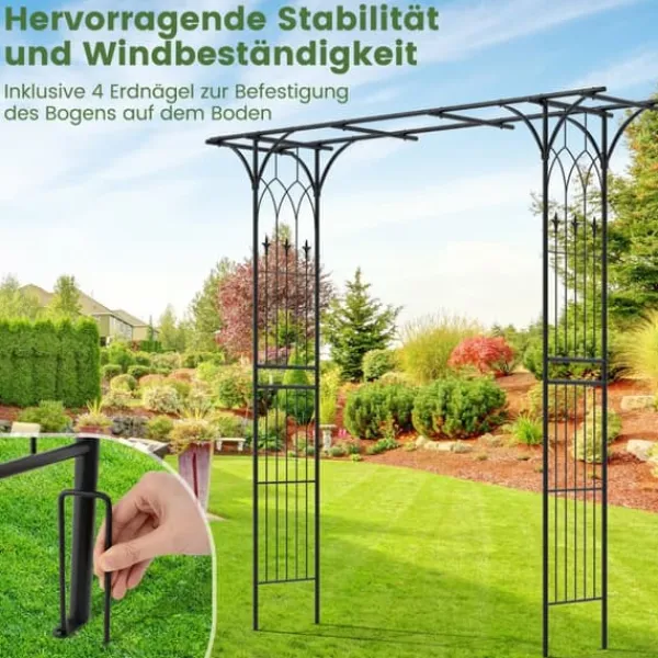 Outlet Havebue, Metal Rosebue, Sort Buer, Spalier, Lysthuse Uden Tag