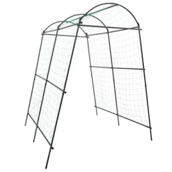 Clearance Havebue, Solid støtte til klatreplanter, Holdbar stål konstruktion,sort Buer, Spalier, Lysthuse Uden Tag