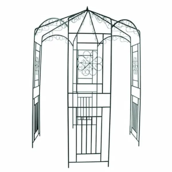 Buer, Spalier, Lysthuse Uden Tag^Havebuer, espalierer & pergolaer - Living rosenbue 250 cm mørkegrøn