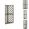 Buer, Spalier, Lysthuse Uden Tag^Havebuer, espalierer & pergolaer - Living espalier til hjørne 50x50x145 cm massivt grantræ grå