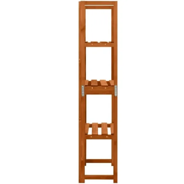 Discount Havebuer, espalierer & pergolaer - Living espalier med hylder 55x30x140 cm massivt grantræ Buer, Spalier, Lysthuse Uden Tag