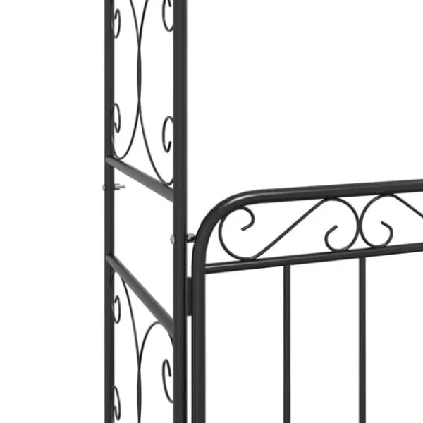 Buer, Spalier, Lysthuse Uden Tag^Havebuer, espalierer & pergolaer - Living havebue med låge 108x45x235 cm stål sort