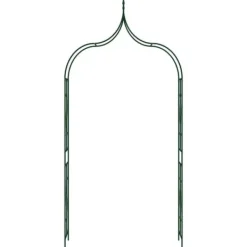 Best Havebuer, espalierer & pergolaer - Living havebue 120x38x258 cm jern mørkegrøn Buer, Spalier, Lysthuse Uden Tag