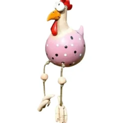 Sale Havedekoration Keramik Kylling Hilde Dekoration Dyrefigur Ornament til Hjem Dekorativt Håndværk Havedekorationer