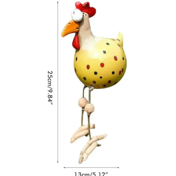 Sale Havedekoration Keramik Kylling Hilde Dekoration Dyrefigur Ornament til Hjem Dekorativt Håndværk Havedekorationer