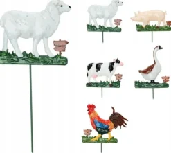 Sale Havedekoration med dyr på pind 42 cm Havedekorationer