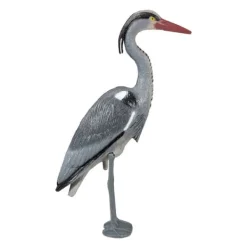 Havedekorationer^Havefigur, Hejre, 73,5x12,5x44,5 cm, Grå