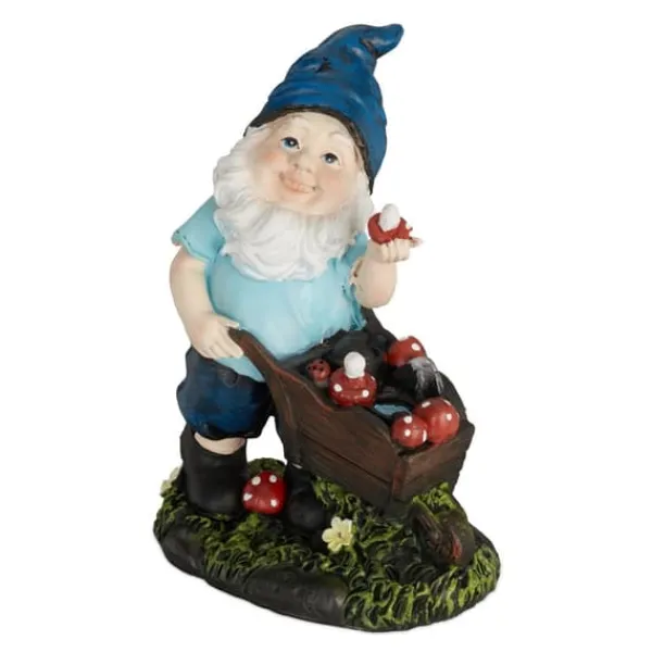 Havedekorationer^Havefigur Nisse, 14,5x10,5x7 cm, Flerfarvet