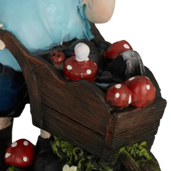 Havedekorationer^Havefigur Nisse, 14,5x10,5x7 cm, Flerfarvet