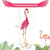 Online Havefigur Sæt, Flamingo Dekoration 2-delt, 20x27x89 cm Havedekorationer