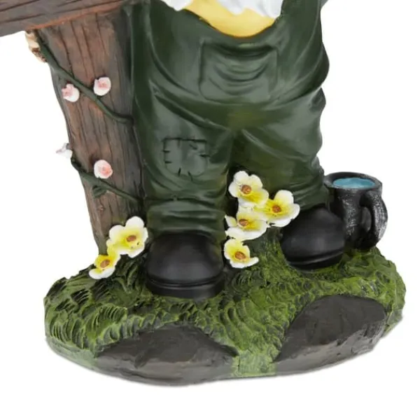 Havedekorationer^Havefigur, 27x22x12 cm, Flerfarvet