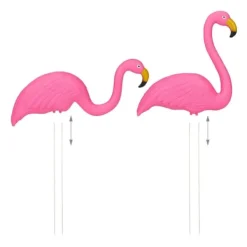 Havefigur-sæt, Flamingo, 70x31,5x7,5 cm, Pink Havedekorationer