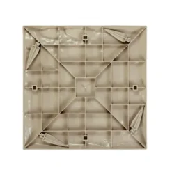Havedekorationer^Havefliser, 39,5x39,5x2,6 cm, Beige, Plast