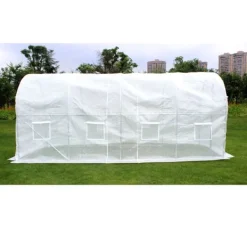 Drivhus^Havefolietunnel 400 x 250 x 200 cm, med transparent UV-12 folie