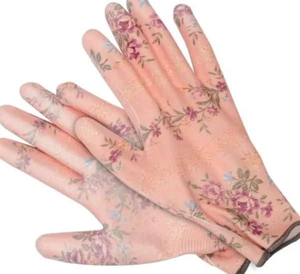 Havehandsker blomster - beige 20 cm 74128 FLO Haveværktøj