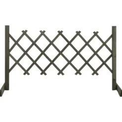 Buer, Spalier, Lysthuse Uden Tag^Havehegn - Living espalier til haven 120x60 cm massivt fyrretræ grå