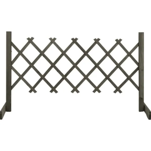 Buer, Spalier, Lysthuse Uden Tag^Havehegn - Living espalier til haven 120x60 cm massivt fyrretræ grå