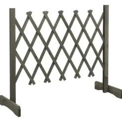 Buer, Spalier, Lysthuse Uden Tag^Havehegn - Living espalier til haven 120x60 cm massivt fyrretræ grå