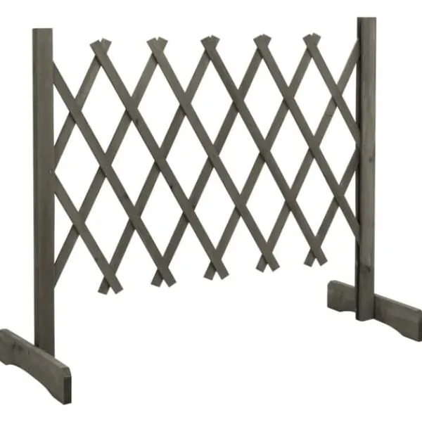 Buer, Spalier, Lysthuse Uden Tag^Havehegn - Living espalier til haven 120x60 cm massivt fyrretræ grå
