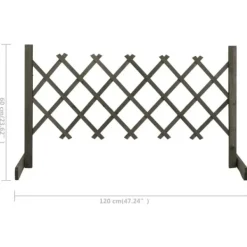 Buer, Spalier, Lysthuse Uden Tag^Havehegn - Living espalier til haven 120x60 cm massivt fyrretræ grå