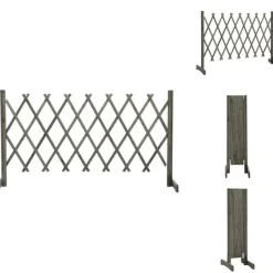 Buer, Spalier, Lysthuse Uden Tag^Havehegn - Living espalier til haven 150x80 cm massivt fyrretræ grå