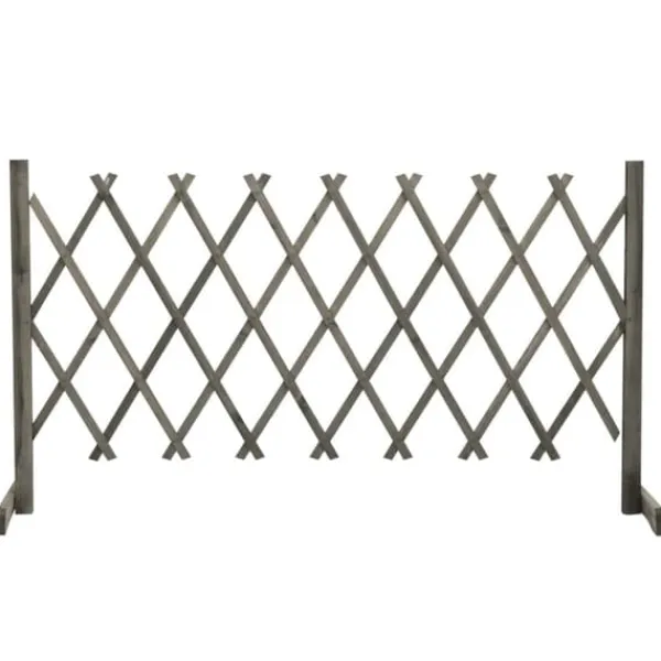 Buer, Spalier, Lysthuse Uden Tag^Havehegn - Living espalier til haven 150x80 cm massivt fyrretræ grå