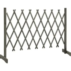 Buer, Spalier, Lysthuse Uden Tag^Havehegn - Living espalier til haven 150x80 cm massivt fyrretræ grå