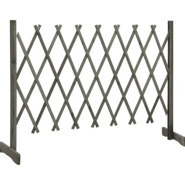 Buer, Spalier, Lysthuse Uden Tag^Havehegn - Living espalier til haven 150x80 cm massivt fyrretræ grå