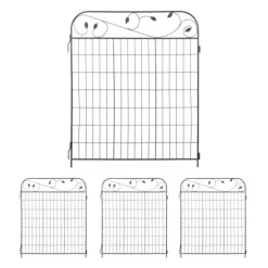 Buer, Spalier, Lysthuse Uden Tag^Havehegn, 140x94x1 cm, Sort
