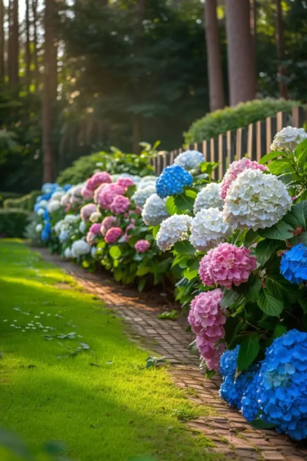 Sale Havehortensia - Sæt med 6 - Hydrangea macrophylla - Højde 25-40cm - ⌀9cm Blomster