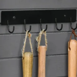 Skure, Garager & Carports^Havekabinet med dør & tag, 78×52,5×182 cm, grå – ideel til haveopbevaring