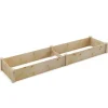 Best Havekøkkenbed, 240x60x25 cm, Naturfarvet Plantningsbænke