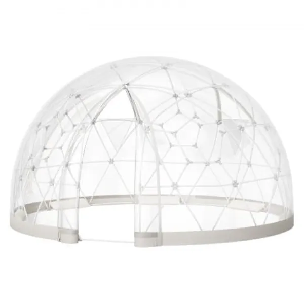 Online Havekuppel til haven, 360x220 cm, Hvid, PVC Telte & Lysthuse
