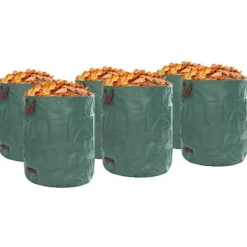 Discount Havematerialeposer 12 stk - Runde affaldsposer til havearbejde | Farve: Grøn | Størrelse: 79 x 79 x 99.5 cm Havekurve