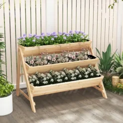 Clearance Havemodul, 46x30x32 cm, Natur Plantningsbænke
