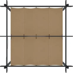 Clearance Havepavillon med sammenrulleligt tag 3x3 m - Uderum med skygge | Farve: Gråbrun Buer, Spalier, Lysthuse Uden Tag
