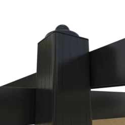 Clearance Havepavillon med sammenrulleligt tag 3x3 m - Uderum med skygge | Farve: Gråbrun Buer, Spalier, Lysthuse Uden Tag