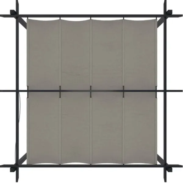 Sale Havepavillon med sammenrulleligt tag 3x3 m | Farve: Cremefarvet Buer, Spalier, Lysthuse Uden Tag