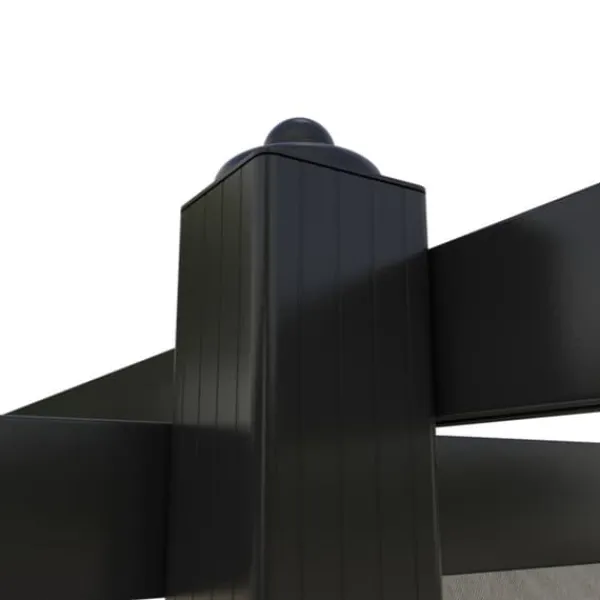 Sale Havepavillon med sammenrulleligt tag 3x3 m | Farve: Cremefarvet Buer, Spalier, Lysthuse Uden Tag