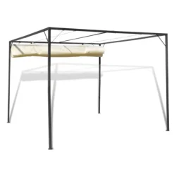 Hot Havepavillon med tilbagetrækkeligt tag - Lysthus - Lysthuse - Home & Living Buer, Spalier, Lysthuse Uden Tag