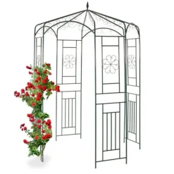 Buer, Spalier, Lysthuse Uden Tag^Havepavillon, Metal Rosenpavillon, 250x160x160 cm