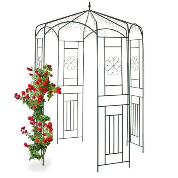 Buer, Spalier, Lysthuse Uden Tag^Havepavillon, Metal Rosenpavillon, 250x160x160 cm