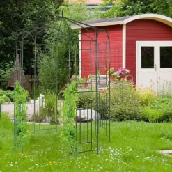 Buer, Spalier, Lysthuse Uden Tag^Havepavillon, Metal Rosenpavillon, 250x160x160 cm