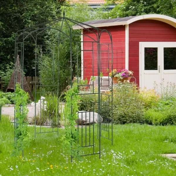 Buer, Spalier, Lysthuse Uden Tag^Havepavillon, Metal Rosenpavillon, 250x160x160 cm