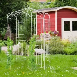 Buer, Spalier, Lysthuse Uden Tag^Havepavillon, Metal, 250x160x160 cm