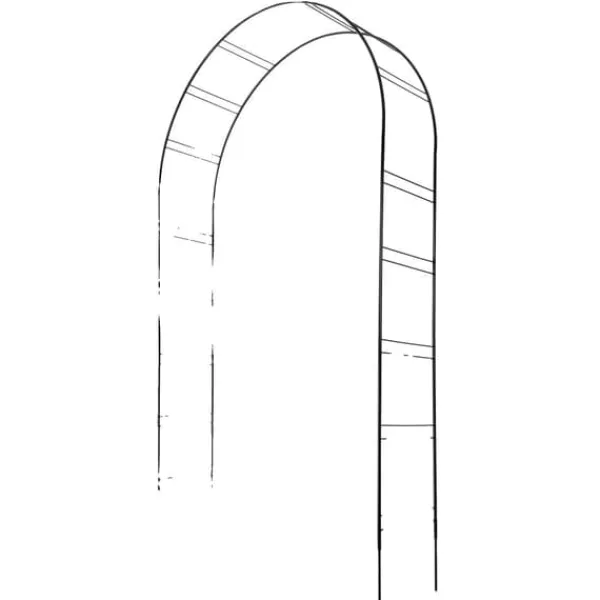 Hot Havepergola, Metalstruktur, Støtter Klatreplanter,sort Buer, Spalier, Lysthuse Uden Tag