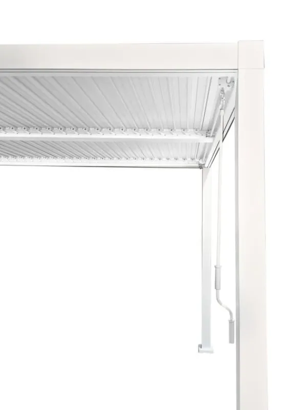 Online Havepergola 3x4 m med JUSTERBART ALUMINIUMSTAG, hvid, til TERRASSE, stærk Buer, Spalier, Lysthuse Uden Tag