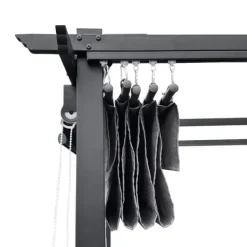 Buer, Spalier, Lysthuse Uden Tag^Havepergola 3x4 m stål 2,4 m vandtæt med 4 sidemarkiser
