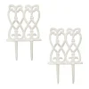 Outlet Havepæl, 25x14,5x1 cm, Hvid Havedekorationer