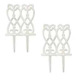 Outlet Havepæl, 25x14,5x1 cm, Hvid Havedekorationer